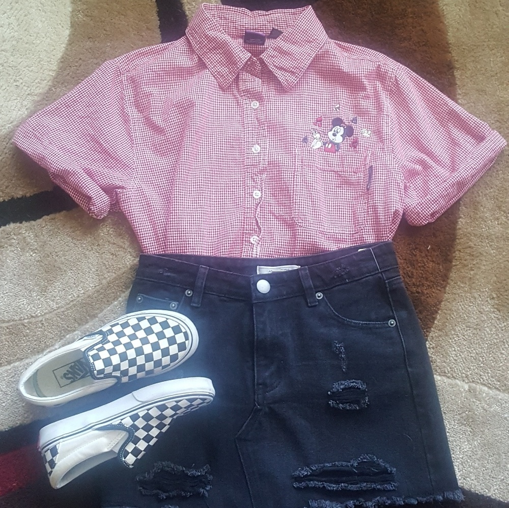 Vintage Disney Mickey button up.